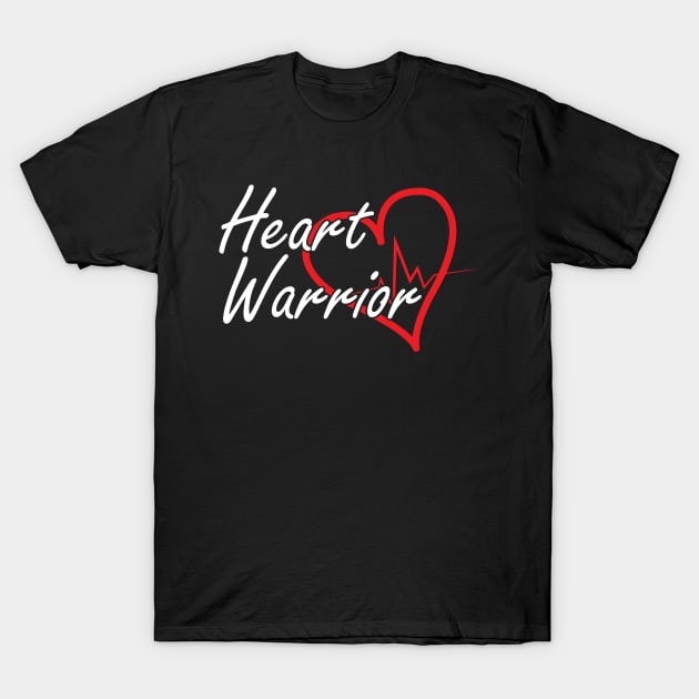 CHD Awareness - Heart Warrior w T-Shirt by KC Happy Shop